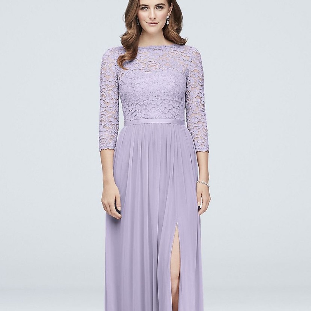 David’s bridal “iris” lavender dress size 18